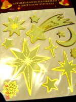Stickers Noël fluorescent étoiles